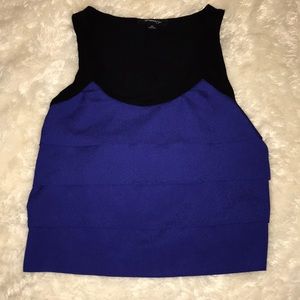 Cobalt Blue | Crop Top | Ruffle Detail